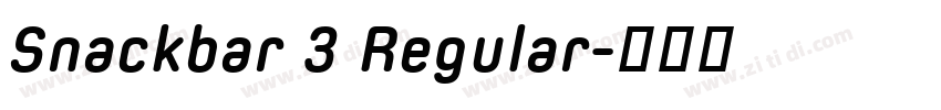 Snackbar 3 Regular字体转换